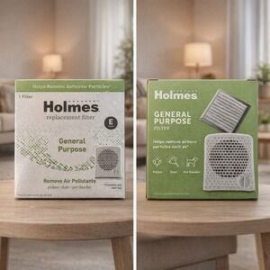 (2) Holmes Replacement Filters Compatible With HAP1162 E Filter General Purpose